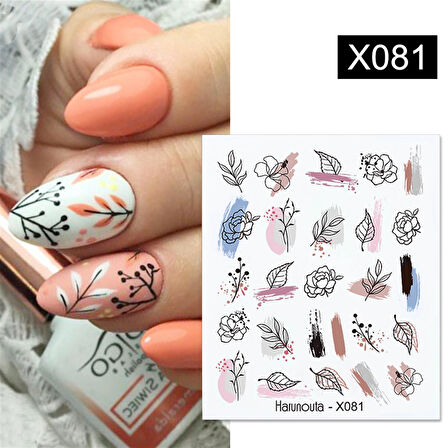 Su transferli nail art sticker X081 (52340-1)