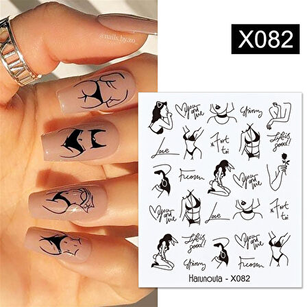 Su transferli nail art sticker X082 (52340-2)