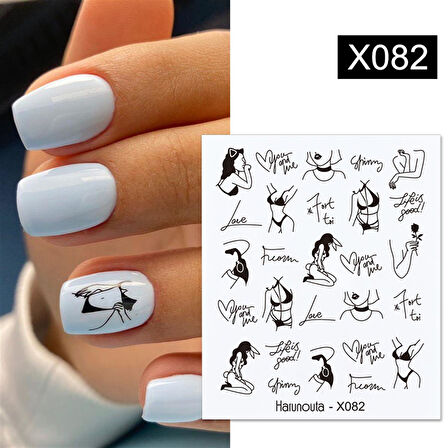 Su transferli nail art sticker X082 (52340-2)