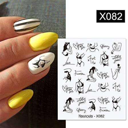 Su transferli nail art sticker X082 (52340-2)