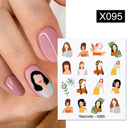 Su transferli nail art sticker X095 (52340-15)