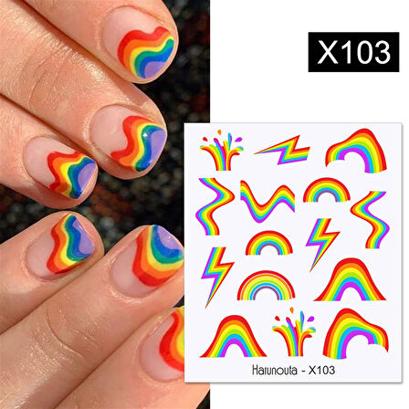 Su transferli nail art sticker X103 (53013-3)