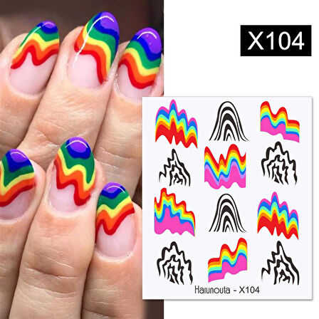 Su transferli nail art sticker X104 (53013-4)