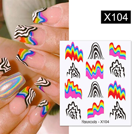 Su transferli nail art sticker X104 (53013-4)