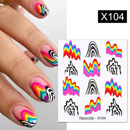 Su transferli nail art sticker X104 (53013-4)