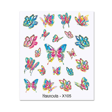 Su transferli nail art sticker X105 (53013-5)