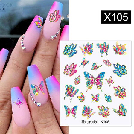 Su transferli nail art sticker X105 (53013-5)