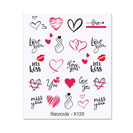 Su transferli nail art sticker X120 (53013-20)