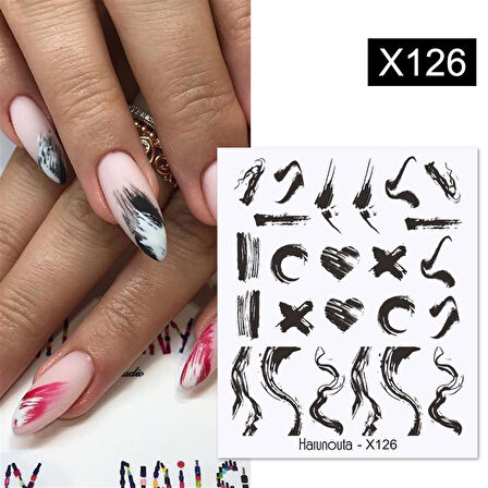 Su transferli nail art sticker X126 (53622-2)