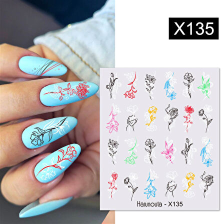 Su transferli nail art sticker X135 (53925-1)