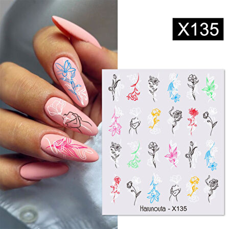 Su transferli nail art sticker X135 (53925-1)