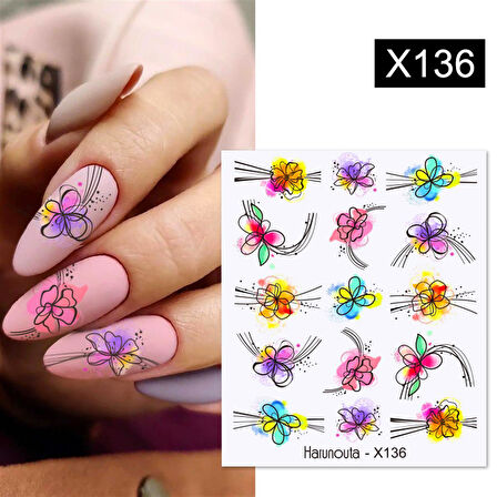 Su transferli nail art sticker X136 (53925-2)