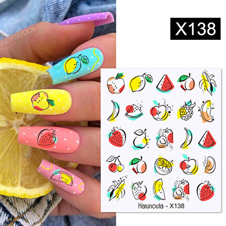 Su transferli nail art sticker X138 (53925-4)