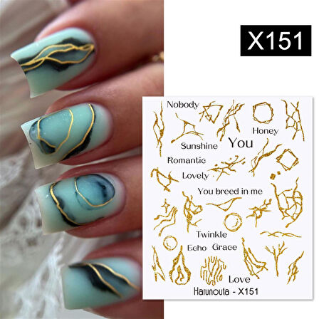 Su transferli nail art sticker X151 (55344-6)