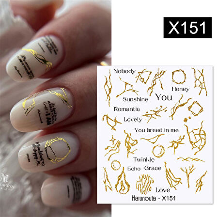 Su transferli nail art sticker X151 (55344-6)