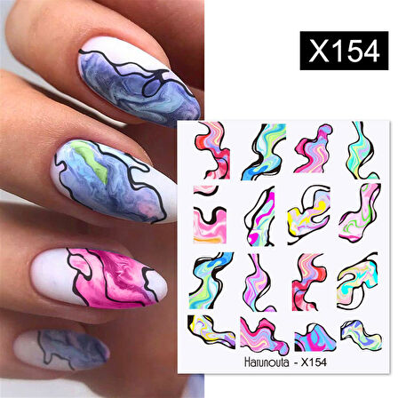 Su transferli nail art sticker X154 (55344-9)