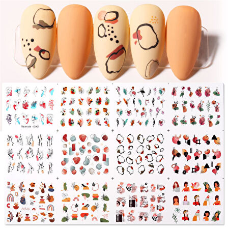 Su transferli nail art sticker D001 (51025-1)