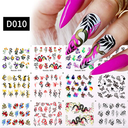 Su transferli nail art sticker D010 (52377-2)