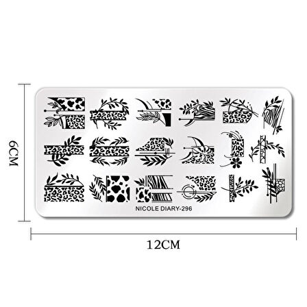 Nicole Diary metal stampa tabakası ND-296 (55838)