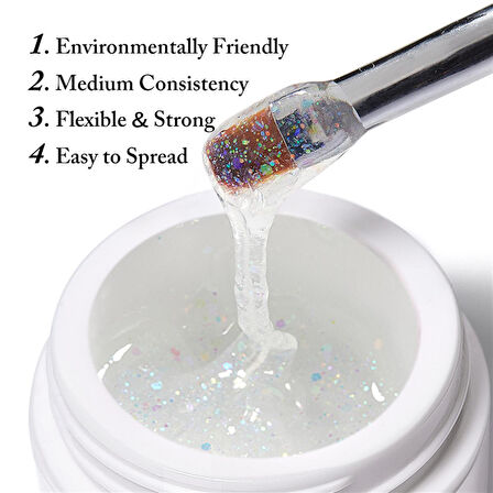 URSUGAR 15ml Glitter Nail Extension Gel URS002 (55638-2)