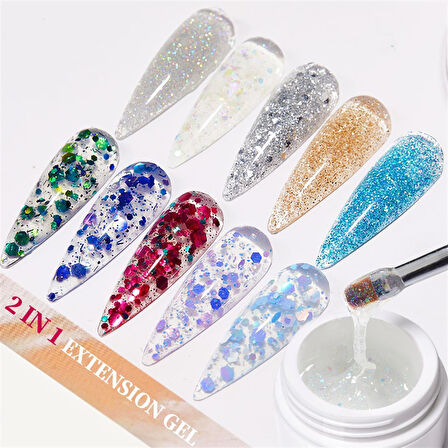 URSUGAR 15ml Glitter Nail Extension Gel URS005 (55638-5)