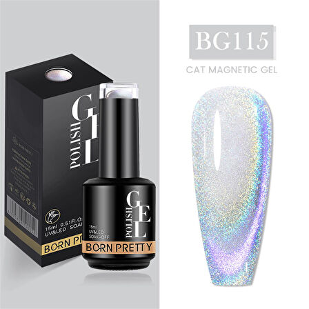 Born Pretty 15 ml Kedi Gözü kalıcı oje BG115 (55933)