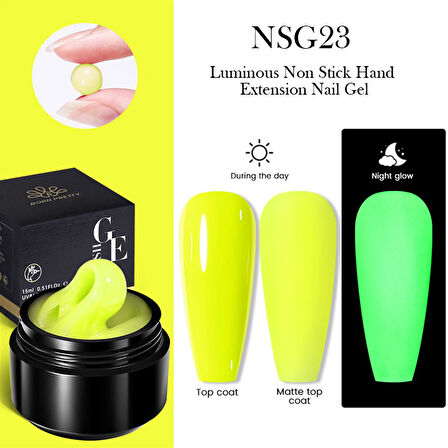 Born Pretty Luminous-Fosforlu Non stick  Extension Gel NSG23 (56032)