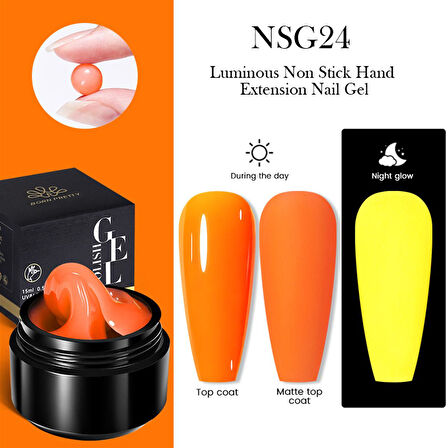 Born Pretty Luminous-Fosforlu Non stick  Extension Gel NSG24 (56032)