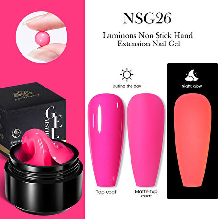 Born Pretty Luminous-Fosforlu Non stick  Extension Gel NSG26 (56032)