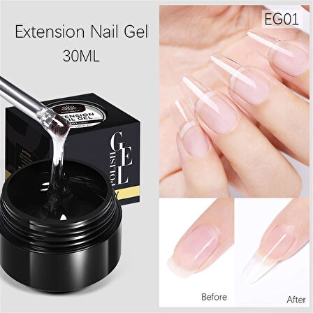 BORN PRETTY 30ml Extension Nail Gel EG01 CLEAR (56043)