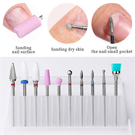 Freze uç seti 10 parça (55641-2)