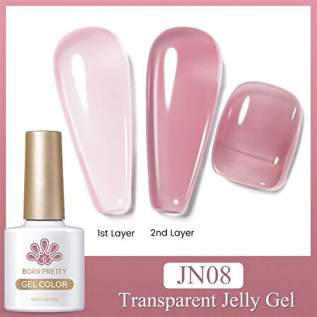 BORN PRETTY 10ml Jelly Nude Seri Kalıcı Oje JN08 (56347)