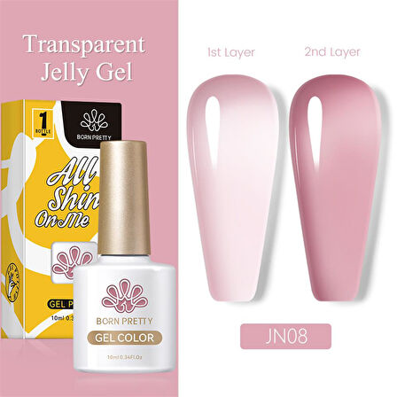 BORN PRETTY 10ml Jelly Nude Seri Kalıcı Oje JN08 (56347)