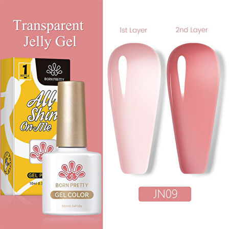 BORN PRETTY 10ml Jelly Nude Seri Kalıcı Oje JN09 (56347)