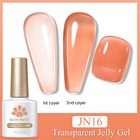 BORN PRETTY 10ml Jelly Nude Seri Kalıcı Oje JN16 (56347)