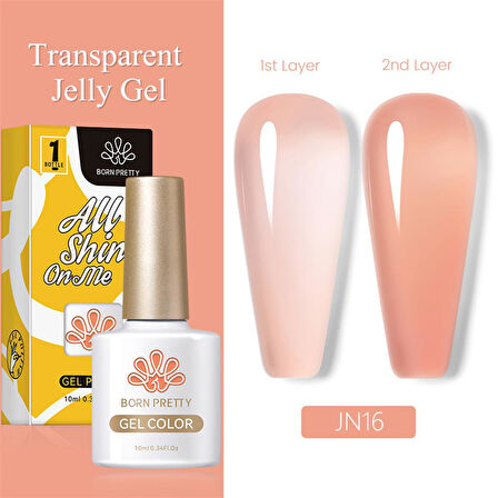 BORN PRETTY 10ml Jelly Nude Seri Kalıcı Oje JN16 (56347)