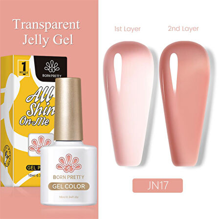 BORN PRETTY 10ml Jelly Nude Seri Kalıcı Oje JN17 (56347)