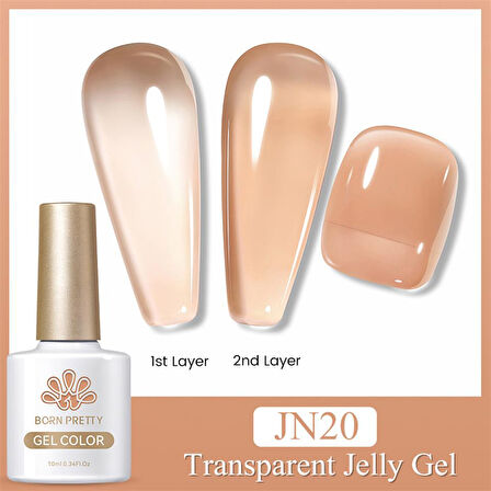 BORN PRETTY 10ml Jelly Nude Seri Kalıcı Oje JN20 (56347)