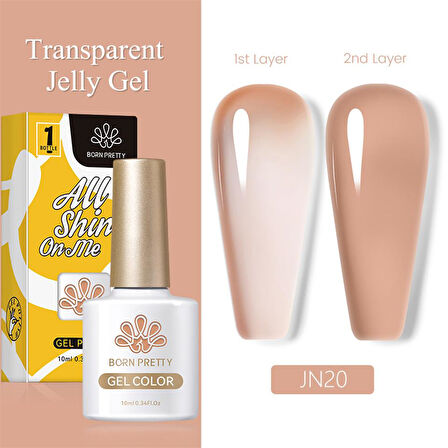 BORN PRETTY 10ml Jelly Nude Seri Kalıcı Oje JN20 (56347)