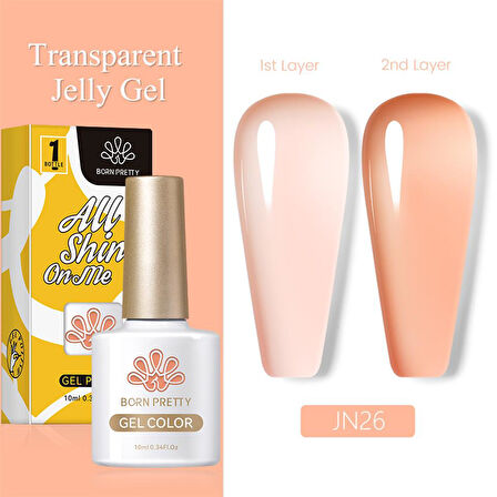 BORN PRETTY 10ml Jelly Nude Seri Kalıcı Oje JN26 (56347)