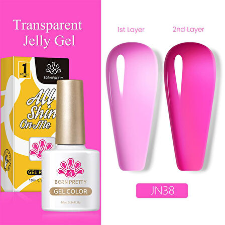 BORN PRETTY 10ml Jelly Nude Seri Kalıcı Oje JN38 (56347)