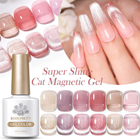 BORN PRETTY 10ml Super Shine Sliver Kedi Gözü Manyetik Jel (56340)