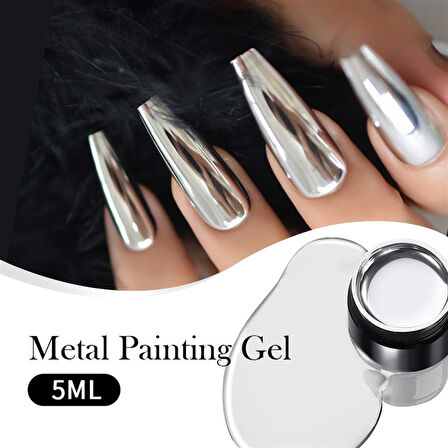 BORN PRETTY 5ml Silver Metalik Drawing (Çizim) jeli (56536)