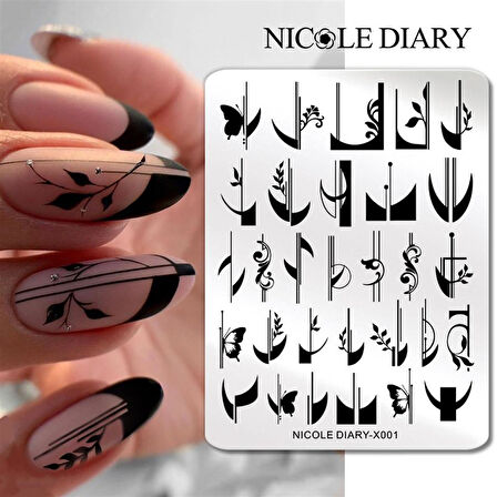Nicole Diary metal stampa tabakası X001 (56248)