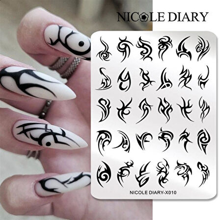 Nicole Diary metal stampa tabakası X010 (56257)