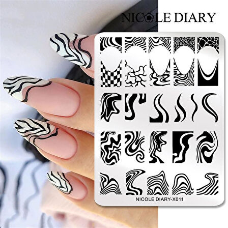 Nicole Diary metal stampa tabakası X011 (56258)