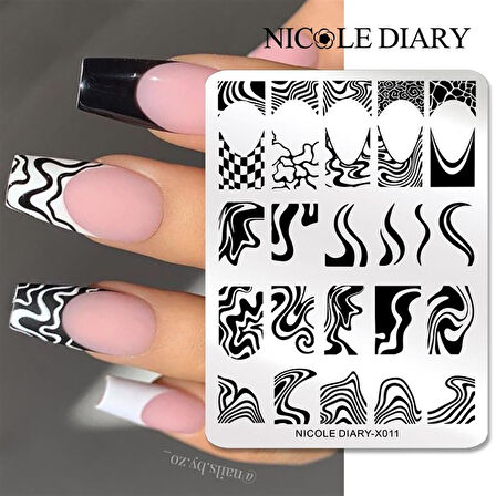 Nicole Diary metal stampa tabakası X011 (56258)