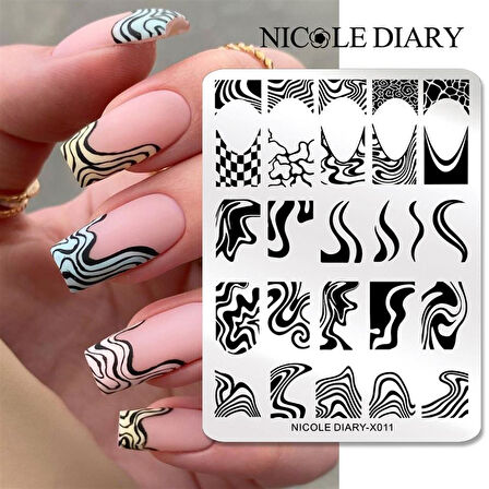 Nicole Diary metal stampa tabakası X011 (56258)