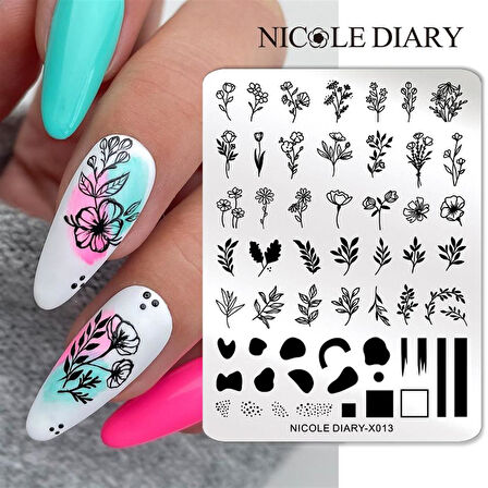 Nicole Diary metal stampa tabakası X013 (56260)