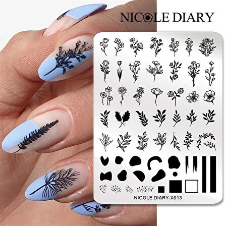 Nicole Diary metal stampa tabakası X013 (56260)